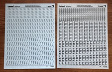 2 sheets of Letraset Science