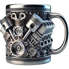 V8 Engine Design Stainless