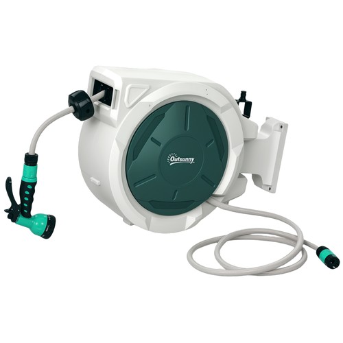 Outsunny retractable hose reel - retractable,