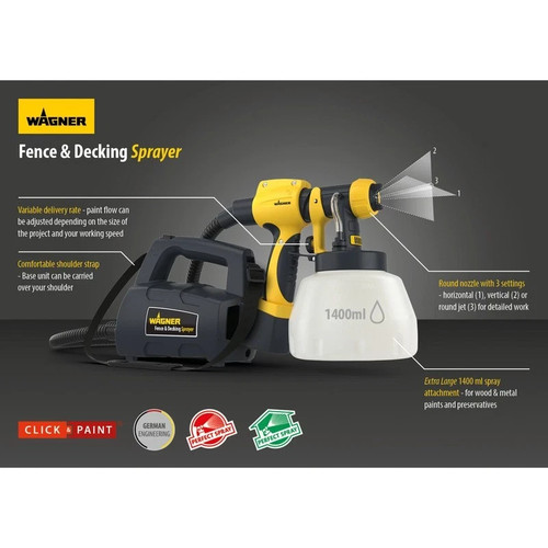 Wagner fence decking sprayer - decking,