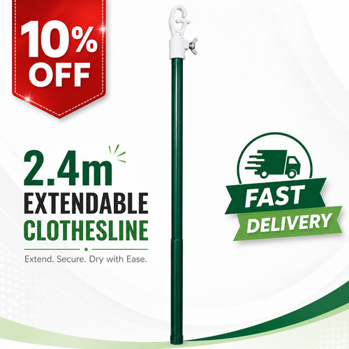 Washing line prop telescopic - washing,