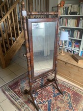 Regency mahogany cheval - a,