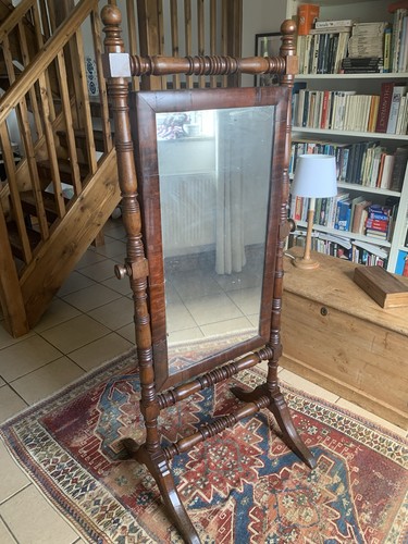 Regency mahogany cheval - mahogany,