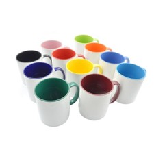 Sublimation Mug 11oz Coloured Inner / Rim / Handle Heat Press Ceramic Coffee Cup