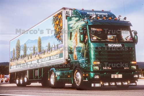 Truck photo scania 143m box - scania,