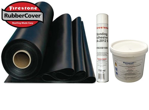 Rubber roofing kit for - rubber, flat
