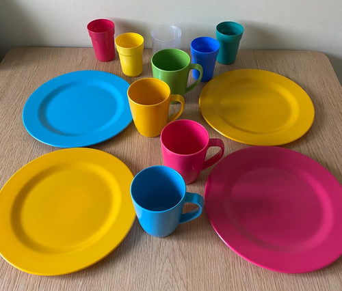 Picnic set melamine plates - picnic, lg