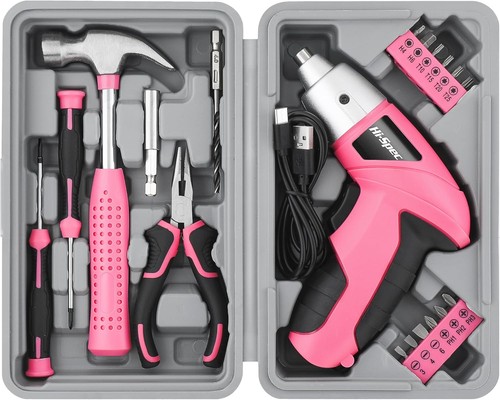 Cordless screwdriver pink - cordless, 3.6v