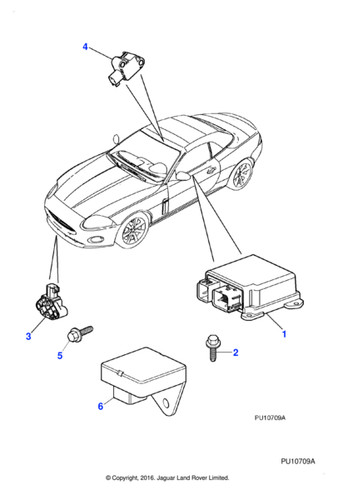 Jaguar genuine c2p3922 airbag - jaguar,