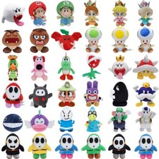 Anime Super Mario Bros Game Plush Soft Stuffed Doll Peluche Toys Kids Xmas Gifts