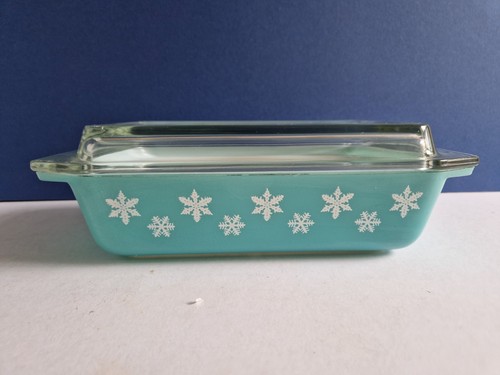Pyrex snowflake turquoise - pyrex,