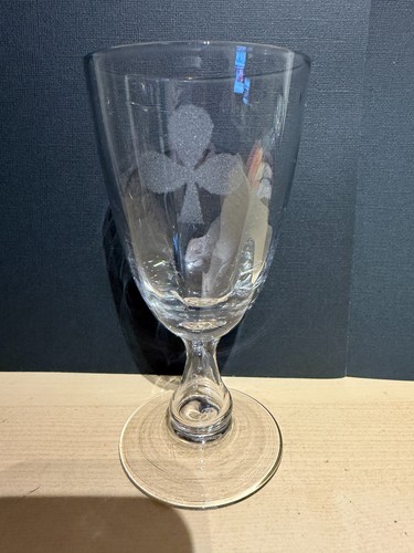 Vintage shamrock etched - vintage, cut
