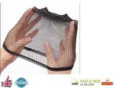 Black ELASTIC REAL HAIR WIG CAP FISHNET LINER WEAVING MESH STOCKING SLEEP NET UK