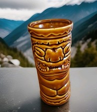 Brown Tiki Mug Hawaii
