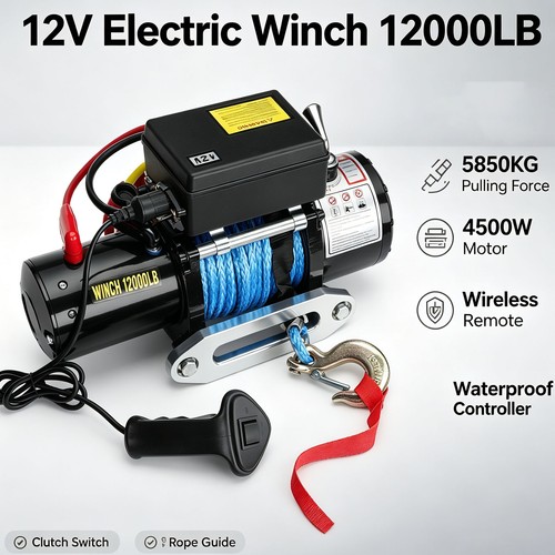 12v electric winch - 12v,
