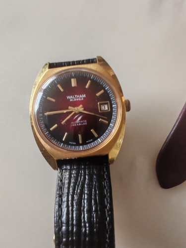 Waltham gold plated automatic - gold,