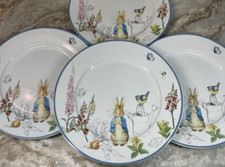 Dinner Plates Classic Peter Rabbit Set Of 4 The World Of Beatrix Potter New