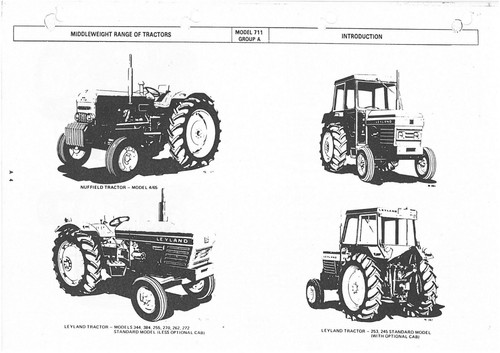 Leyland tractor 245 253 255 - 253,