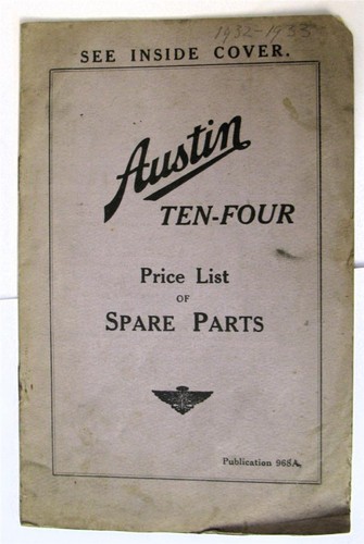 Austin ten four car owners - ten,