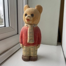 Vintage Rupert Bear Flocked