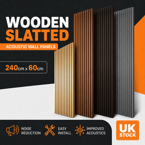 Acoustic slat wall panels mdf - wall,