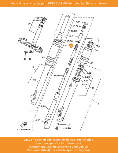 Yamaha spring front - spring,, fork