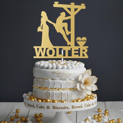 Funny acrylic cake - acrylic, topper