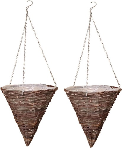 Hanging basket wicker - x, 12"