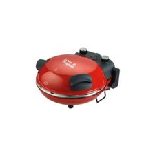 DCG Pizza Maker Oven In Red With Refractory Cooking Stone Base 1200w (w UK plug)