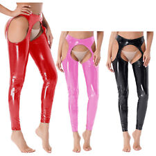 Women Wet Look PVC Leather