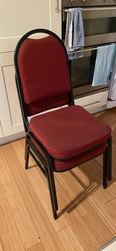 Red padded stackable
