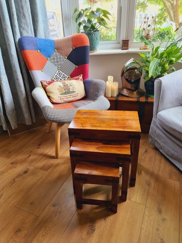 Wooden nest tables hardwood - wooden, of