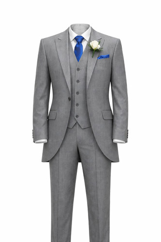 Grey wedding suit piece - 2,