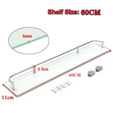 Bathroom Glass Floating Shelf