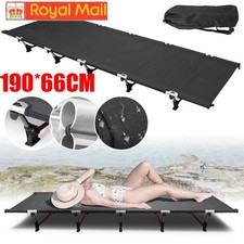 600D Portable Folding Camping Bed Lounger Army Outdoor Sleeping Hiking Travel UK