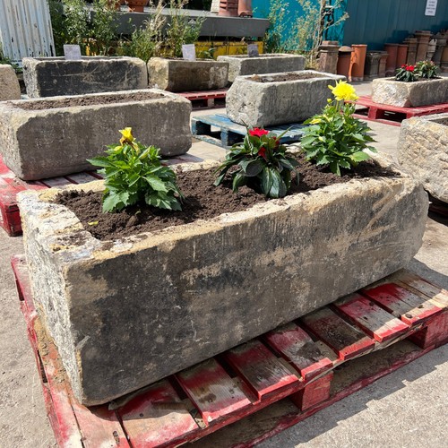 Reclaimed stone trough - stone,