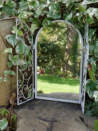White shutter mirror home - shutter,