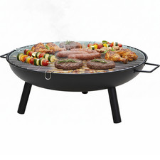 24" Round Fire Pit Folding