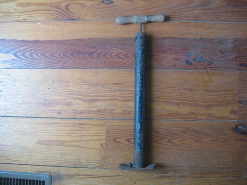 Vintage car tire pump - pump, circa