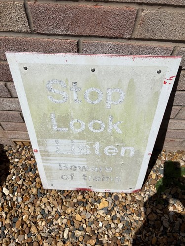 Aluminium railway sign x - 60,
