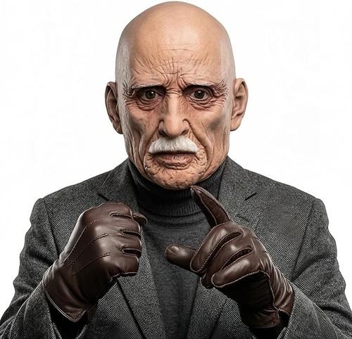 Realistic bald old - bald,