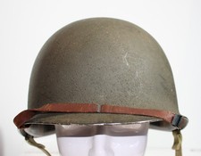 WW2 US M1 helmet front seam