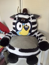 Aldi Bluey Zebra Plush Chair