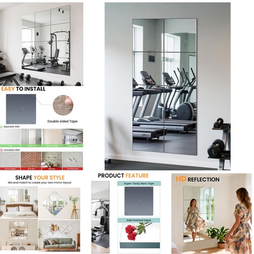 Full length wall mirror - wall,