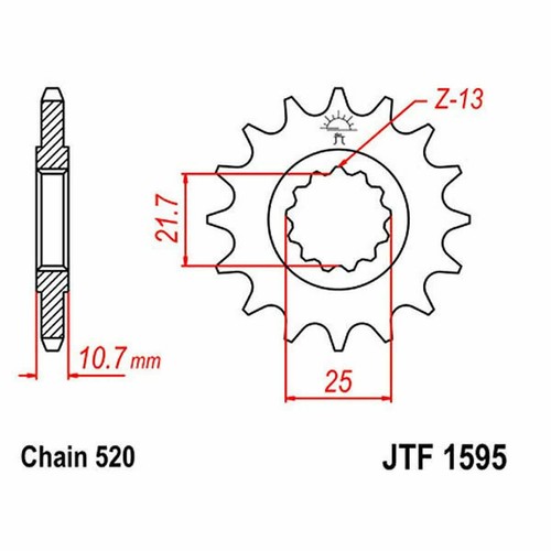 Sprocket z15 520 726 for - 726.03.46,