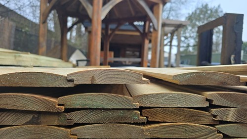 Softwood pine loglap - loglap, cladding