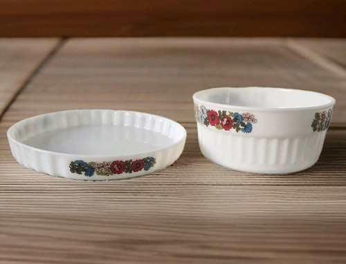 Pyrex dish bowl large floral - dish,