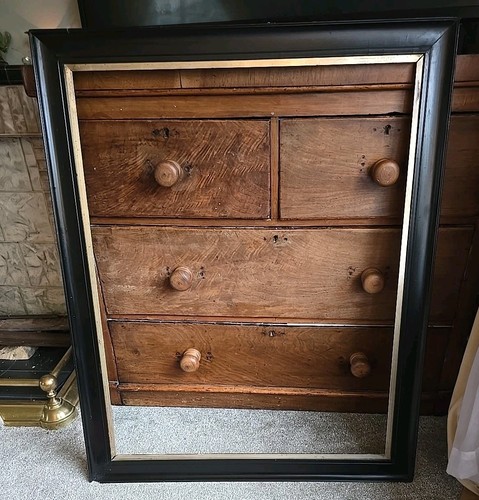 Large antique ebonised frame - large,