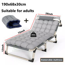 Camping bed 150 kg camping lounger folding sun lounger camp bed lounger