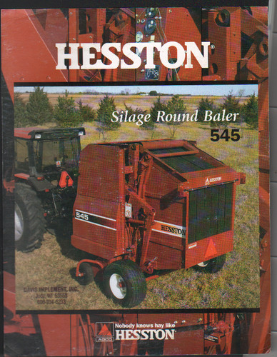 Hesston 545 silage round - silage,